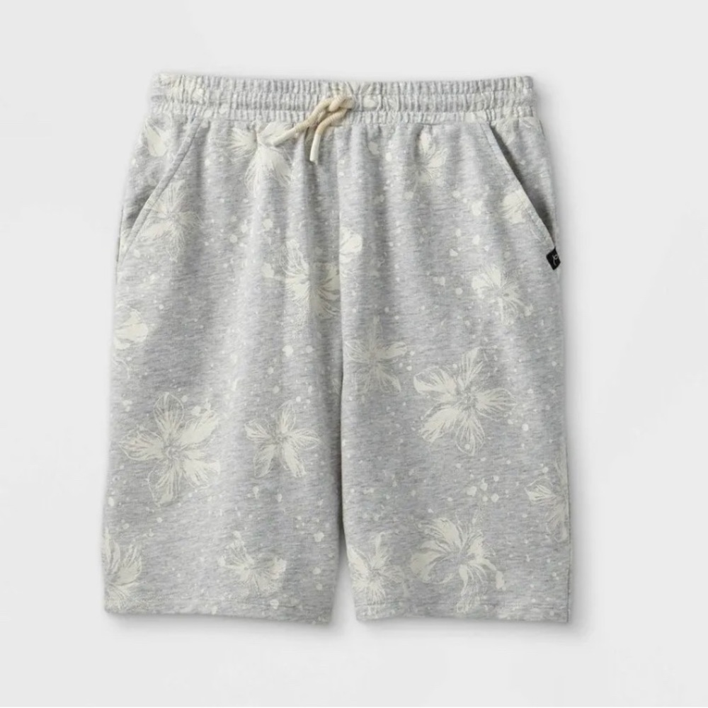 Art Class Hibiscus Flower Knit Pull-On Shorts